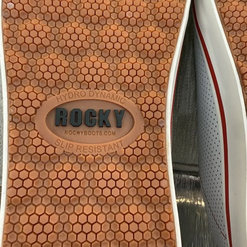 Rocky Skate Casual Leather Nano Composite toe shoes NEW Men's 3" CT Work 11W Red - Picture 11 of 12